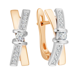 Серьги 1021801 Золото