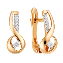 Серьги 1021954 Золото