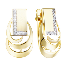 Серьги кл4052а-03 Золото