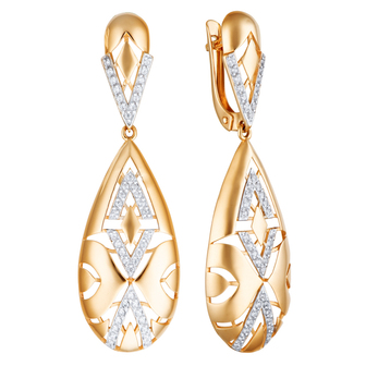 Серьги кл4028а-01 Золото