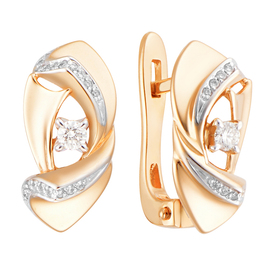 Серьги 1021831 Золото