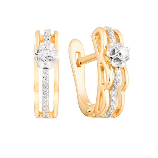 Серьги 1021149 Золото