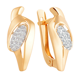 Серьги кл2685а Золото