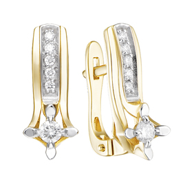 Серьги 1022054 Золото