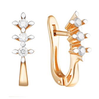 Серьги 1022430 Золото