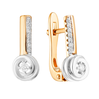 Серьги 1021960 Золото