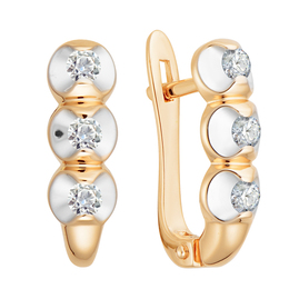 Серьги 1021779 Золото