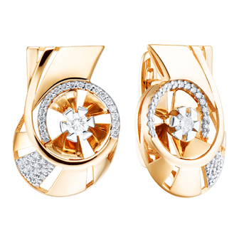 Серьги 1022420 Золото