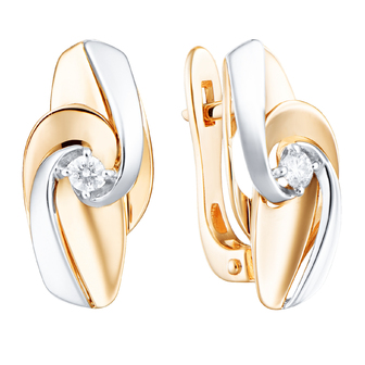 Серьги 1022402 Золото