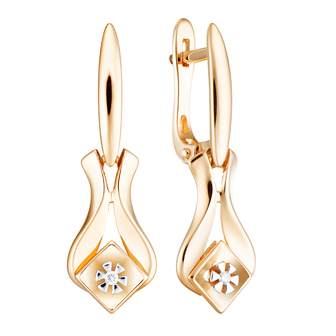 Серьги 1022399 Золото