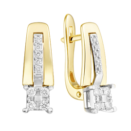 Серьги 1021912 Золото