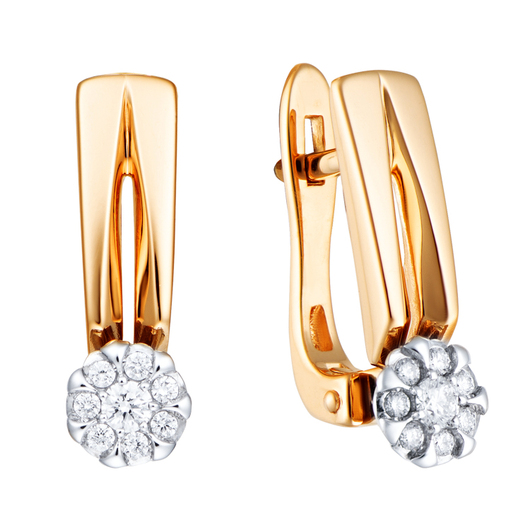 Серьги 1021980 Золото