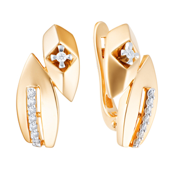 Серьги 1022006 Золото