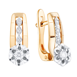 Серьги 1021982 Золото