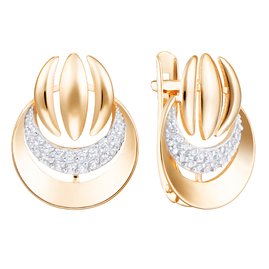 Серьги кл4296а-01 Золото