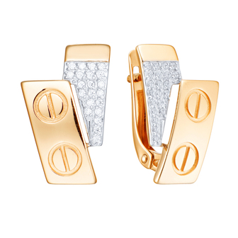 Серьги кл3955а-01 Золото