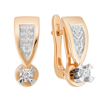 Серьги 1021677 Золото