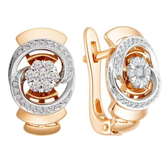 Серьги 1021693 Золото