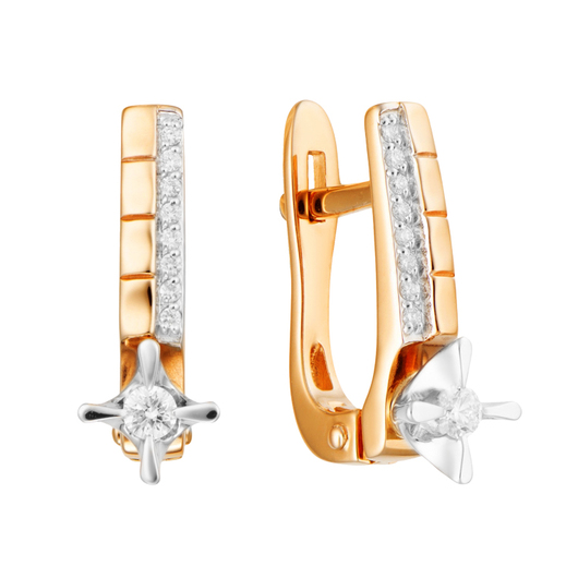 Серьги 1021963 Золото