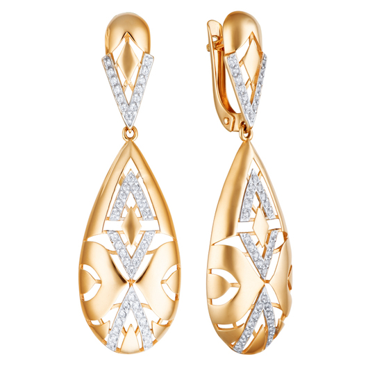 Серьги кл4028а-01 Золото