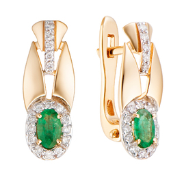 Серьги 2021864 Золото