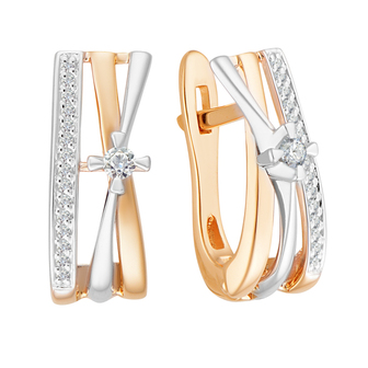 Серьги 1021804 Золото