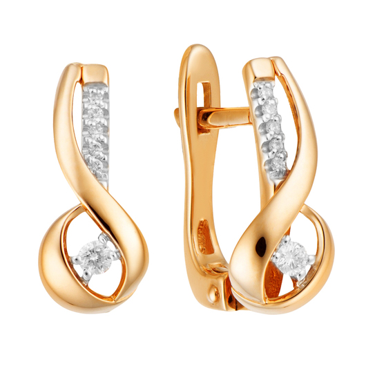 Серьги 1021954 Золото